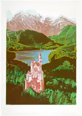 Neuschwanstein (F. & S. 372) by Andy Warhol, 1987, Unique screenprint in colors, on Arches 88 paper, with full margins, sold Oct 2025