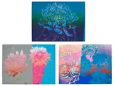 Andy Warhol, Kiku (F. & S. 307-309), 1983, The complete set of three screenprints in colors, on Rives BFK paper, the full sheets