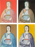 Andy Warhol, Saint Apollonia (F. & S. 330-333), 1984, The complete set of four screenprints in colors, on Essex Offset Kid Finish paper, the full sheets