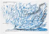 Raymond Pettibon, No Title (A sea of...), 2008, Monumental lithograph in colors, on Rives BFK paper, with full margins