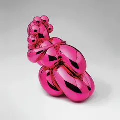Jeff Koons, Dom Pérignon Balloon Venus (Magenta), 2013, Lacquered polyurethane resin in two parts, with Dom Pérignon Rosé Vintage 2003, and maintenance kit,