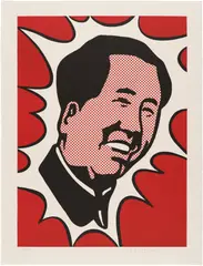 Mao (C. 104) by Roy Lichtenstein, 1971, Lithograph in colors, on Arches paper, with full margins, sold Oct 2025