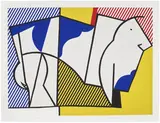 Roy Lichtenstein, Bull III, from Bull Profile Series (G. 468, C. 118), 1973, Lithograph, screenprint and line-cut in colors, on Arjomari paper, with full margins