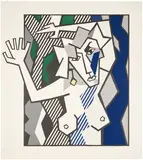 Roy Lichtenstein, Nude in the Woods, from Expressionist Woodcuts (G. 882, C. 174)