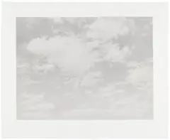 Vija Celmins, Sky, from Untitled Portfolio (C. p. 207, R. 7), 1975, Lithograph, on Twinrocker Handmade paper, with full margins