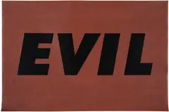 Evil (C. p. 343, E. 70) by Ed Ruscha, 1973, Screenprint in colors, on wood-grain veneer paper, the full sheet, sold Oct 2025