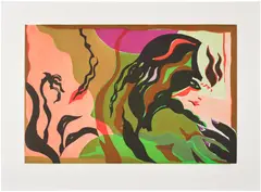 Mira Dancy, Green Earth, 2018, Aquatint in colors, on wove paper, with full margins