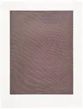 Tauba Auerbach, Mesh Moire V, 2012, Etching in colors, on Somerset paper, with full margins