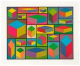 Sol LeWitt, Distorted Cubes: plate 3 (see K. 2001.01)