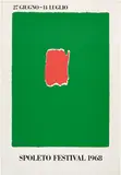 Robert Motherwell, Spoleto Festival (E. & B. 60), 1968, Screenprint in colors, on American Etching paper, with full margins