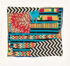 Sanford Biggers, Many Waters, 2019, Archival digital print in colors with Chine collé, on Hahnemüle paper, with full margins
