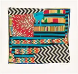 Sanford Biggers, Many Waters, 2019, Archival digital print in colors with Chine collé, on Hahnemüle paper, with full margins