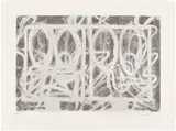 Rashid Johnson, Untitled (Small Surrender), 2024, Screenprint in colors with hand-applied pigment, on wove paper, with full margins