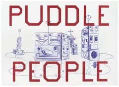 Puddle People by Ed Ruscha and Kenny Scharf, 2016, Lithograph in colors, on wove paper, with full margins, sold Oct 2025