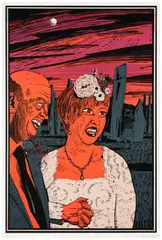 Six Snapshots of Julie (colour): plate 5 by Grayson Perry, 2015, Woodcut in colors with lithographic underlays, on Arches paper, with full margins, sold Oct 2025