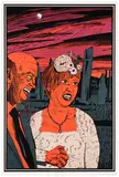 Grayson Perry, Six Snapshots of Julie (colour): plate 5, 2015, Woodcut in colors with lithographic underlays, on Arches paper, with full margins