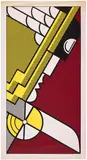 Roy Lichtenstein, Salute to Aviation (C. 63), 1968, Screenprint in colors, on smooth wove paper, with full margins
