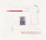 David Hockney, Etching is the Subject, plate 14 from The Blue Guitar (S.A.C. 212, M.C.A.T. 191), 1976-77, Etching and aquatint in colors, on Inveresk mould-made paper, with full margins