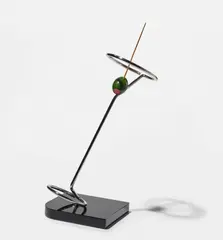Tilted Neon Cocktail (P. 21) by Claes Oldenburg, 1983, Stainless steel, cast aluminum, acrylic paint, and Plexiglas multiple, sold Oct 2025