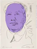 Andy Warhol, Mao (wallpaper) (F. & S. 125A), 1974, Screenprint in colors, on wallpaper, the full sheet