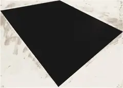 Richard Serra, Untitled (or Philip Glass Poster) (B.-W. 8), 1972, Screenprint, on Rives BFK paper, the full sheet