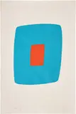 Ellsworth Kelly, Light Blue with Orange (Bleu clair avec orange), from Suite of Twenty-Seven Color Lithographs (A. 14)