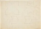Frank Stella, Untitled, 1961-62, Unique graphite study, on Hamilton Bond graph paper, framed