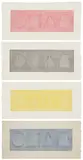 Sol LeWitt, Four Part Combinations of Geometric Figures in Four Colors (K. 1980.08)
