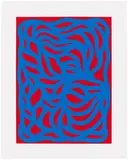 Sol LeWitt, Loops, Red/Blue (K. 1999.13), 1999, Linocut in colors, on Somerset Satin paper, with full margins