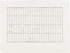 Brice Marden, Grid I (L. 17), 1971, Etching, on Arches paper, with full margins