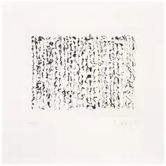 Brice Marden, Obama Letter, from Artists for Obama, 2012, Etching and photogravure, on wove paper, with full margins