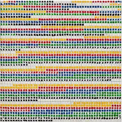 Jennifer Bartlett, Color Counting, 1970, Enamel and screenprint in colors, on baked enamel with steel plate, unframed