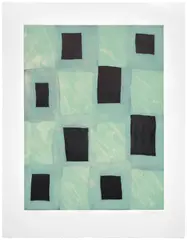 Mary Heilmann, Mint Boy, 1998, Etching and aquatint in colors, on Hahnemühle Copperplate paper, with full margins