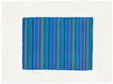 Linda Besemer, Study for Slab (Blue), 1999, Unique colored pencil and acrylic drawing, on wove paper