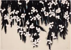 Mimosas (R. p. 207) by Donald Sultan, 2008, Screenprint in colors, on wove paper, the full sheet, sold Oct 2025