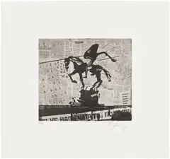 Nose on a Horse Projection by William Kentridge, 2010, Photogravure, on wove paper, with full margins, sold Oct 2025