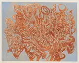 Avinash Chandra, Girls with Lotus Flowers, 1970, Etching and aquatint in colors, on T.H. Saunders paper, with full margins