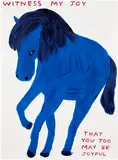 David Shrigley, Witness My Joy, 2022, Screenprint in colors, on Somerset Satin paper, the full sheet