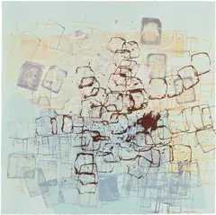 Untitled by Mark Bradford, 2003, Lithograph in colors, on heavy wove paper, the full sheet, sold Oct 2025