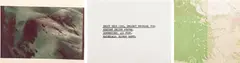 Dennis Oppenheim, Ghost Trip, 1976, Unique photograph tripych in colors, on heavy board