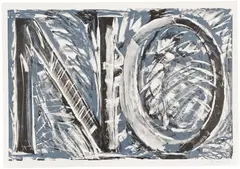 Bruce Nauman, No (G. 944, C. 44), 1981, Lithograph, on Arches Cover paper, with full margins