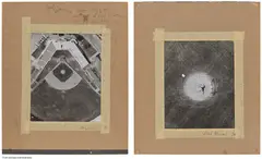 Richard Artschwager, [Untitled], 1970, Unique double-sided photograph and masking tape collage with pen additions, on one sheet of cardboard