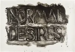 Bruce Nauman, Normal Desires (C. p. 320, C. 22), 1973, Lithograph, on Copperplate Deluxe paper, the full sheet