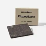 Joseph Beuys, Filzpostkarte (Felt Postcard) (S. 539), 1985, Screenprint in white on felt, contained in the original accompanying card box