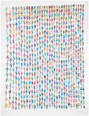 Untitled, from Columbus: In Search of a New Tomorrow by Nam June Paik, 1992, Screenprint in colors, on Fabriano paper, with full margins, sold Oct 2025