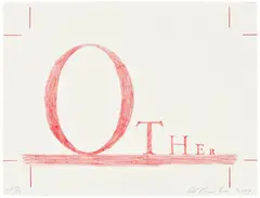 Other (G. 2022) by Ed Ruscha, 2004, Lithograph in colors, on German Etching paper, the full sheet, sold Oct 2025