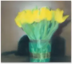 Tulips (P17) by Gerhard Richter, 2017, Giclée print in colors, flush-mounted to aluminum with metal strainer on the reverse (as issued), sold Oct 2025