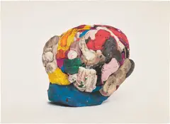 Neil Gall, Atom Head, 2010, Unique colored pencil drawing, on wove paper