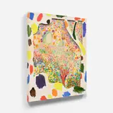 Shara Hughes, It's More Than a Guilty Pleasure #13, 2017, Archival pigment print in colors, on wove paper, the full sheet, contained in the original artist's unique hand-painted wooden frame