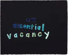 Roni Horn, An Essential Vacancy, 1992, Unique gouache, watercolor and gum arabic drawing, on wove paper, mounted to board